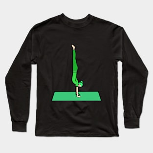 Yoga handstand pose Long Sleeve T-Shirt